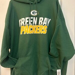 NFL Green Bay Packers Green Hoodie XXL NWT